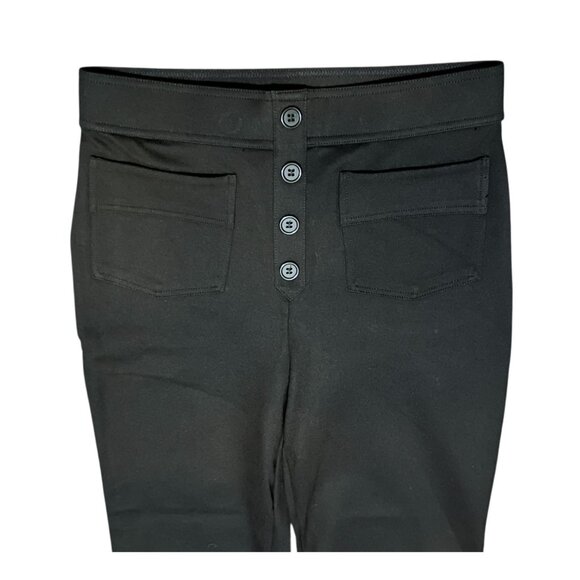 Halara Flex High Waisted Button Multi Pocket Ankle Length Work Pants Sz Small Bl - Picture 7 of 10